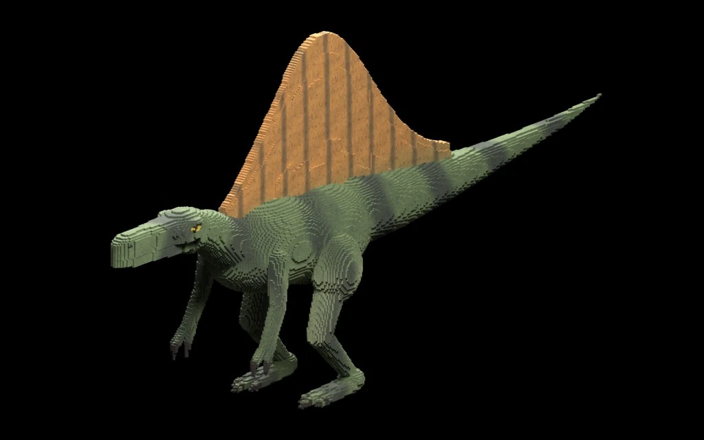 A detailed micro-voxel Spinosaurus