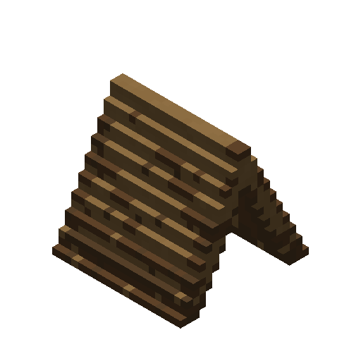 Wood Plank Roof Slope (Ridge Cap)