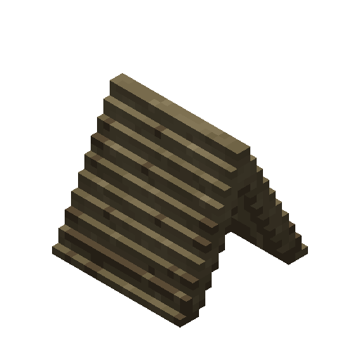 Thatch Roof Slope (Ridge Cap)